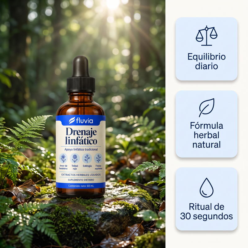 Fluvia Drenaje linfático – Gotas herbales 60 mL